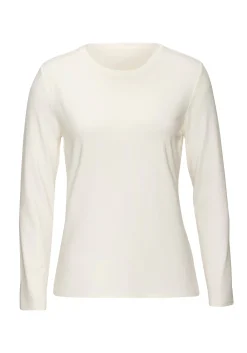 Strandmode|Shirts|LASCANA Langarmshirt graugrün,creme