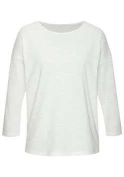 Strandmode|Shirts|Vivance Langarmshirt royalblau,weiß