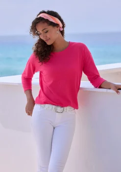 Shirts|Vivance Langarmshirt koralle