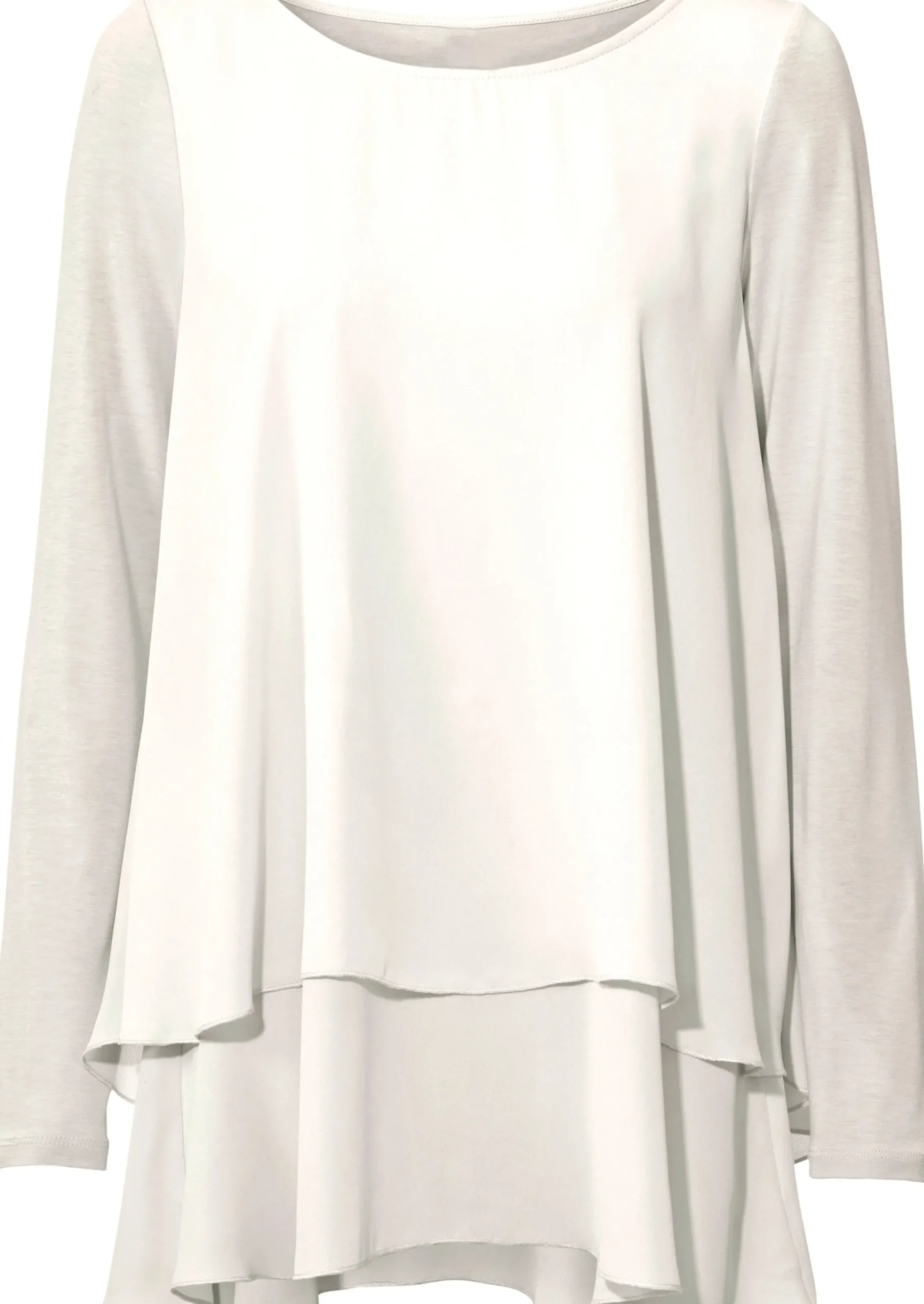 Shirts|heine Langarmshirt in 2-in-1-Optik ecru