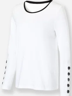 Shirts| Langarmshirt in Interlock-Qualität weiß