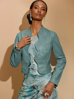 Ledershop|Jacken|Mainpol Lederblazer jade