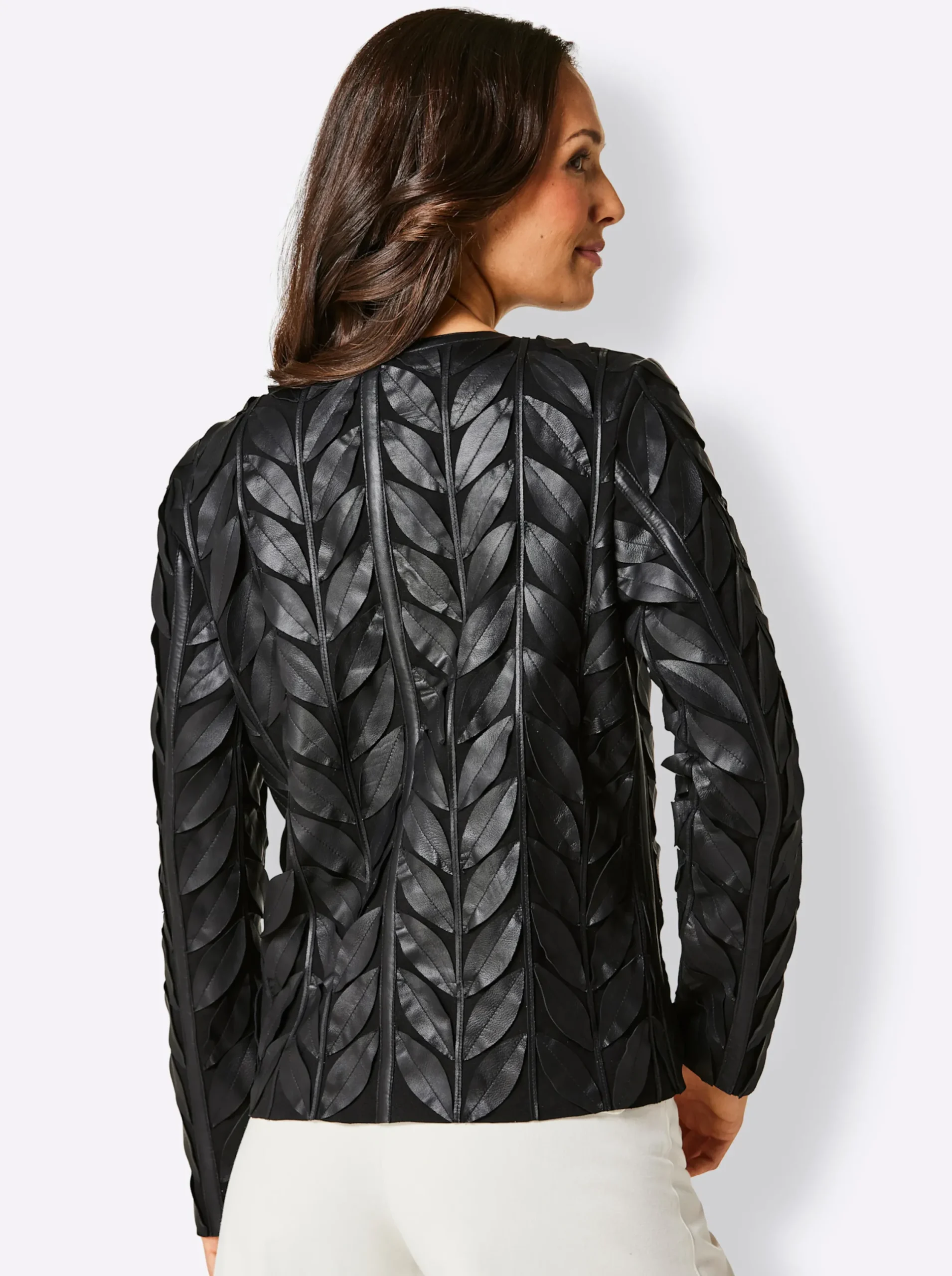 Blazer|CREATION L PREMIUM Lederblazer in exquisiter Lammnappa-Qualität schwarz