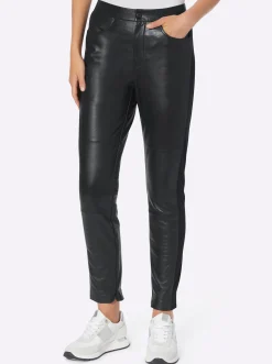Ledershop|Hosen|heine Lederhose schwarz