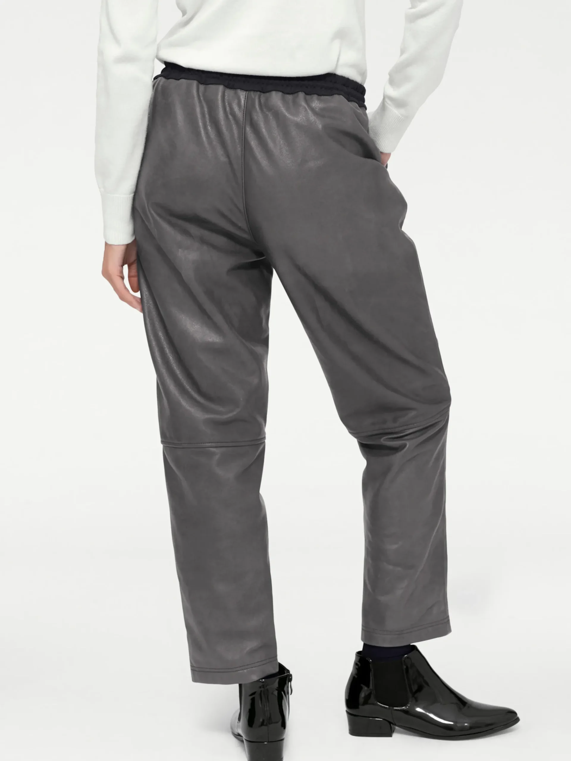 Ledershop|heine Lederhose grau