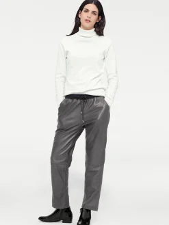 Ledershop|heine Lederhose grau