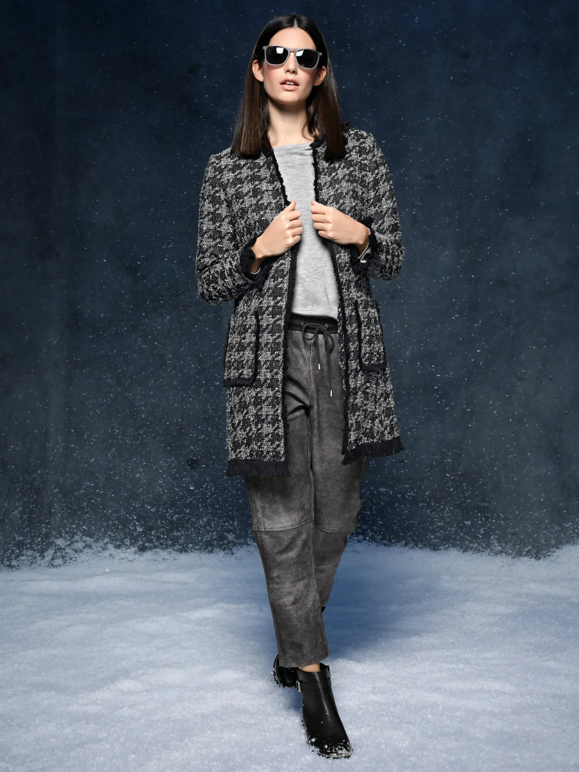 Ledershop|heine Lederhose grau