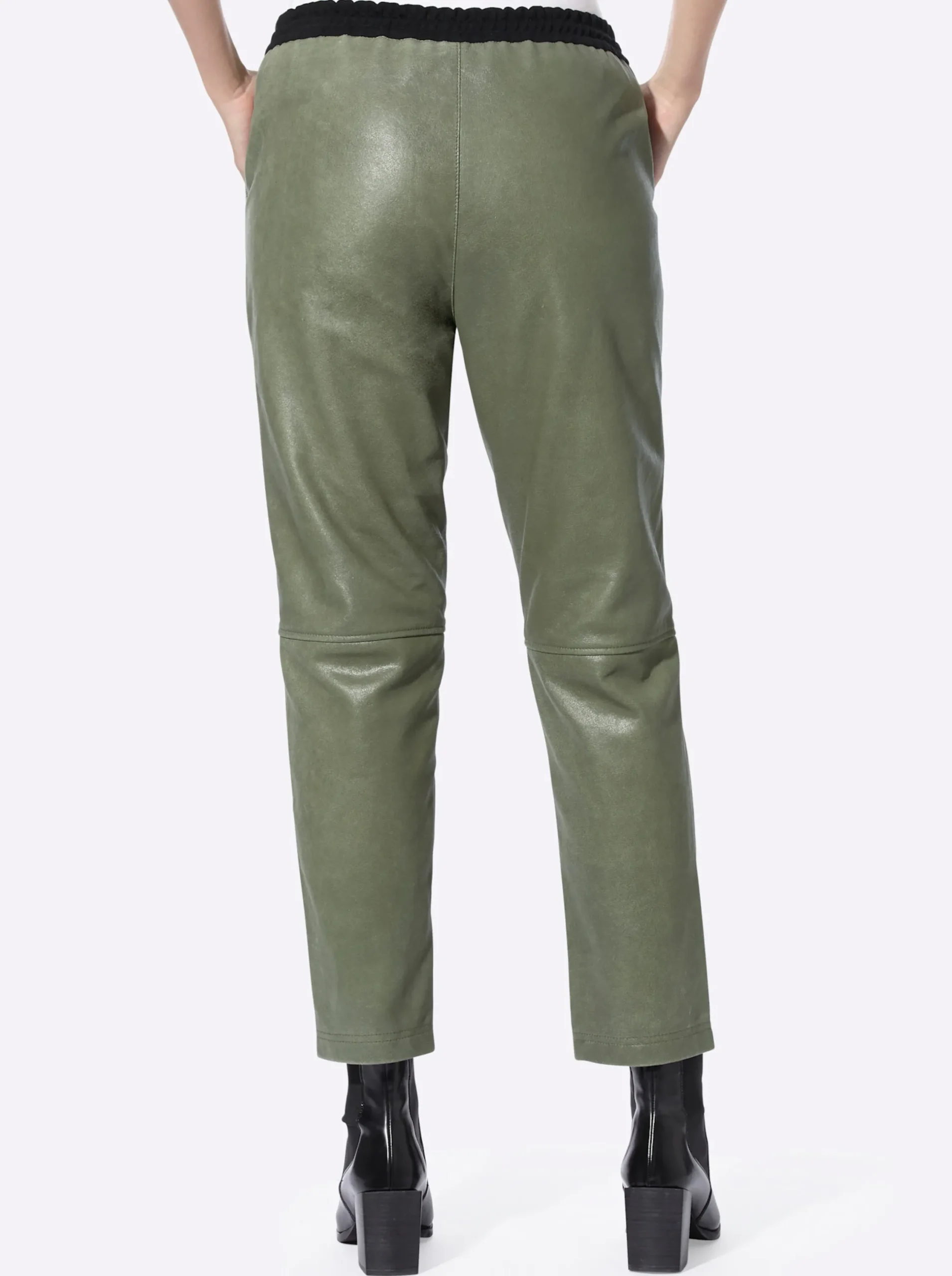 Ledershop|heine Lederhose khaki
