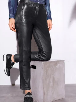Ledershop|Hosen|Mainpol Lederhose schwarz