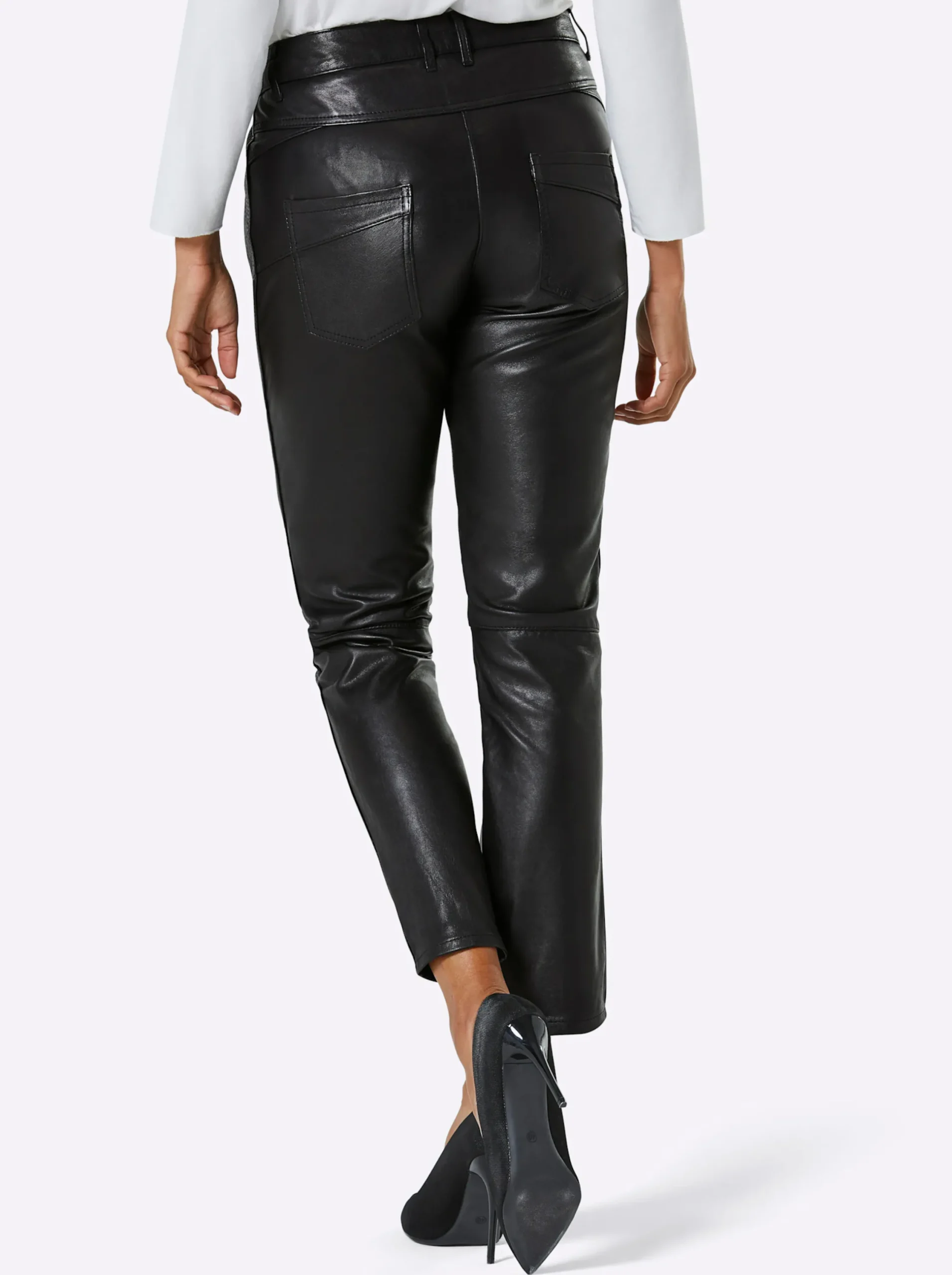 Ledershop|Hosen|Mainpol Lederhose schwarz