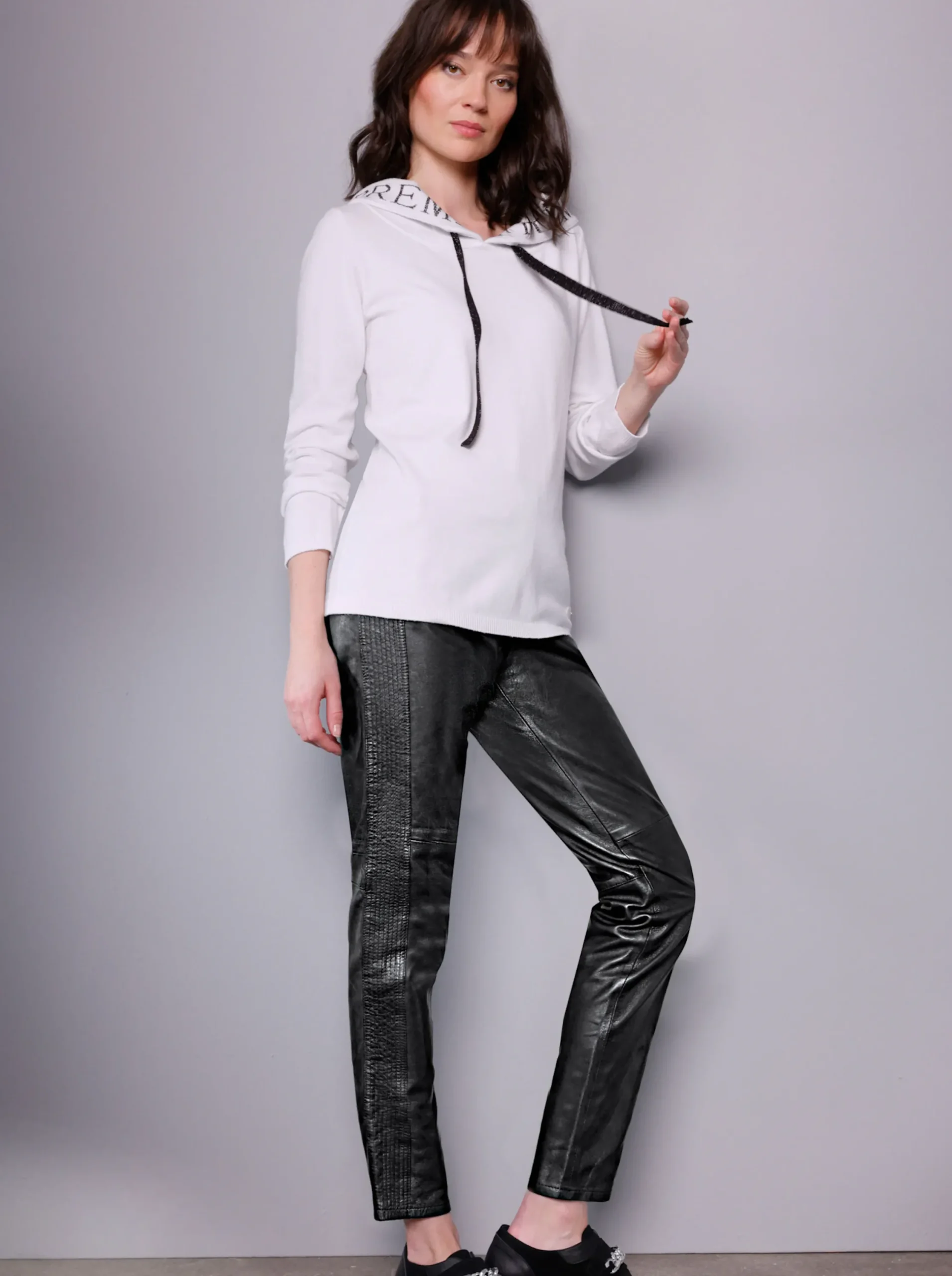 Ledershop|Hosen|Mainpol Lederhose schwarz