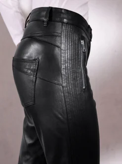 Ledershop|Hosen|Mainpol Lederhose schwarz