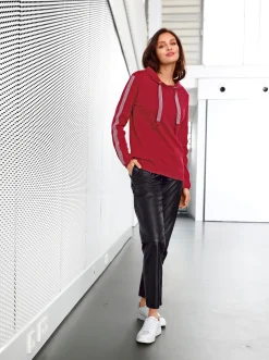 Ledershop| Lederhose mit Rundum-Dehnbund, Lamnappa-Leder schwarz