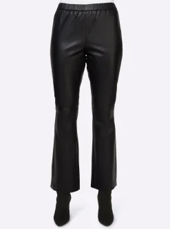 Ledershop|heine Lederhose mit Rundum-Dehnbund schwarz
