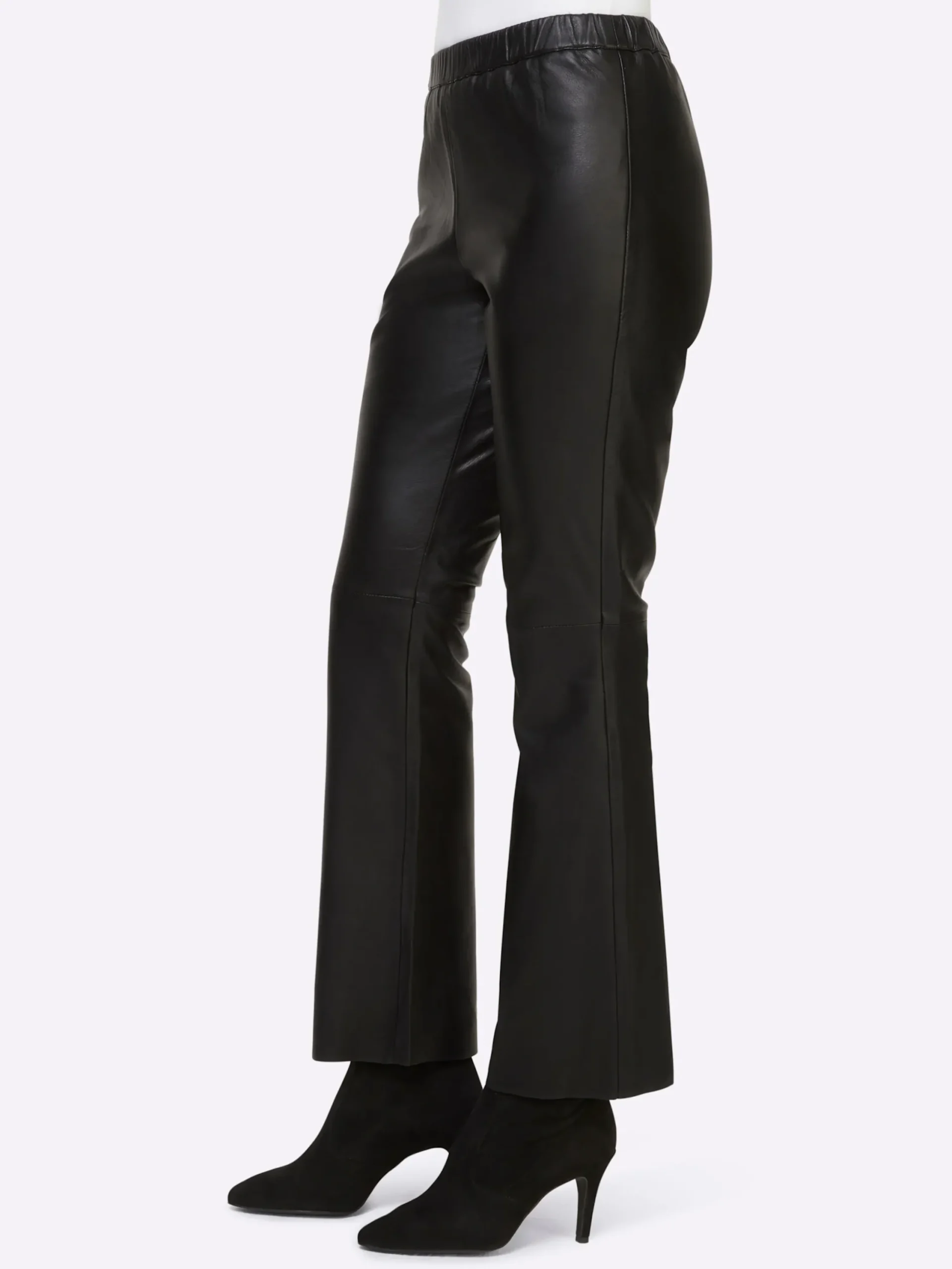 Ledershop|heine Lederhose mit Rundum-Dehnbund schwarz
