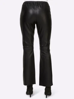 Ledershop|heine Lederhose mit Rundum-Dehnbund schwarz