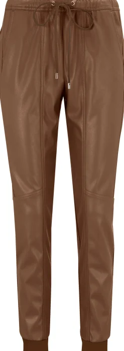 Homewear|Lederimitat|heine Lederimitathose braun