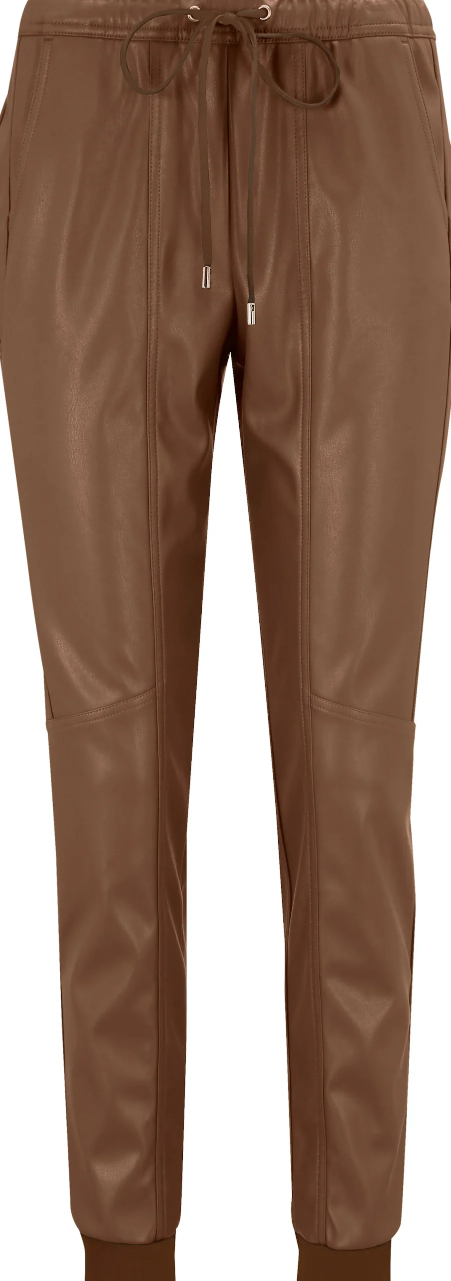 Homewear|Lederimitat|heine Lederimitathose braun