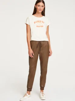 Homewear|Lederimitat|heine Lederimitathose braun