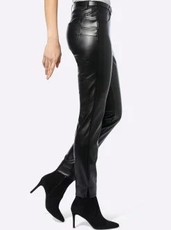 Lederimitat|Hosen|heine Lederimitat-Hose schwarz
