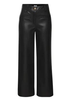 Hosen|LASCANA Lederimitathose schwarz