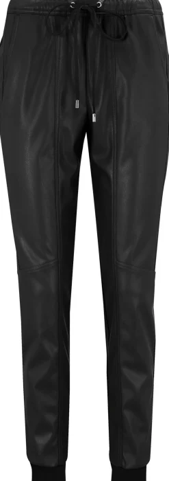 Lederimitat|Hosen|heine Lederimitathose schwarz
