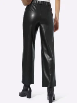 Lederimitat|heine Lederimitat-Hose schwarz