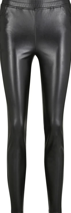 Hosen|heine Lederimitathose schwarz