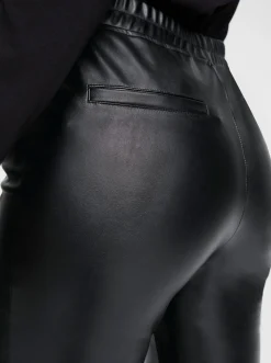 Hosen|heine Lederimitathose schwarz