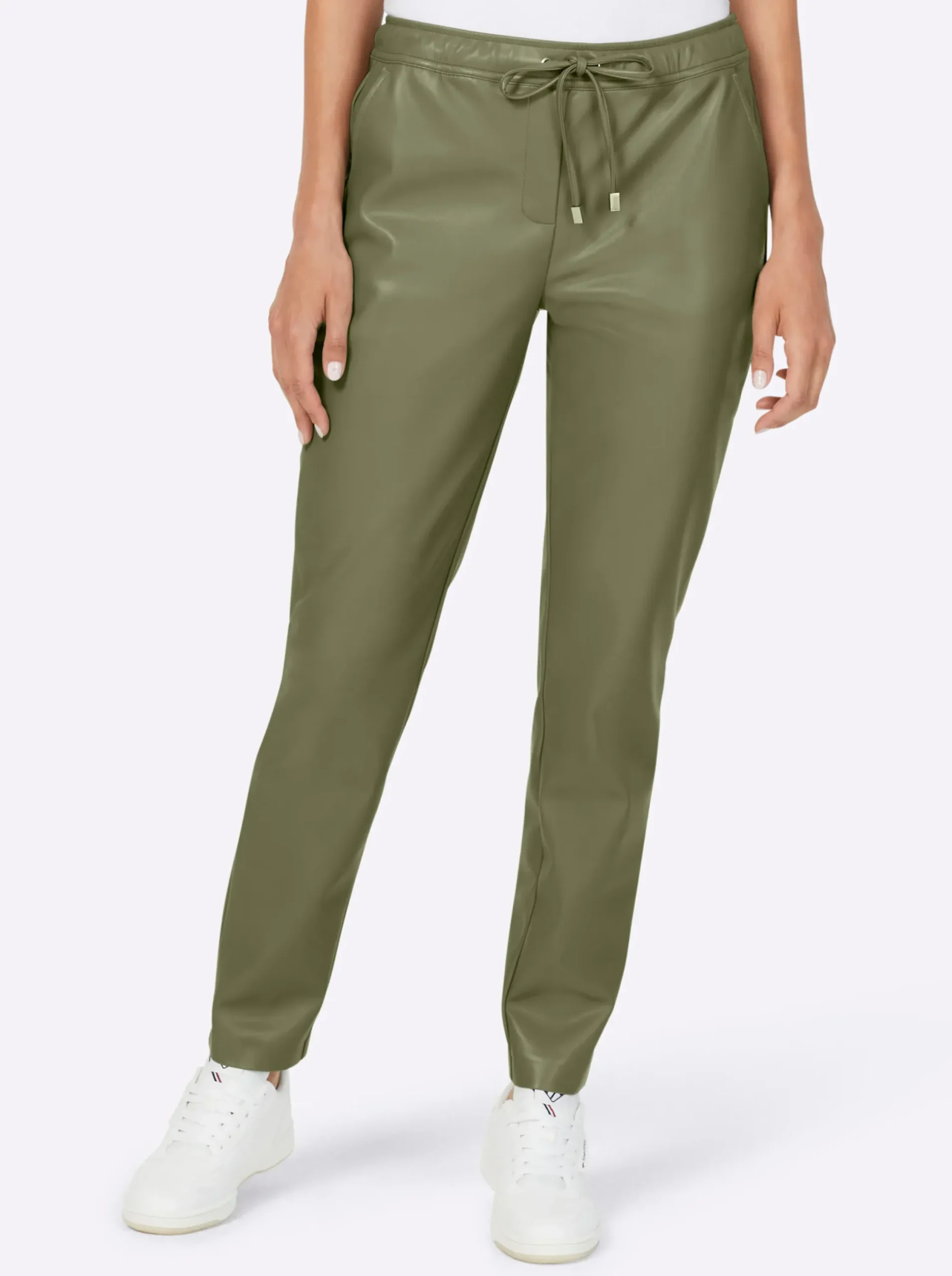 Lederimitat|Hosen|heine Lederimitat-Hose khaki