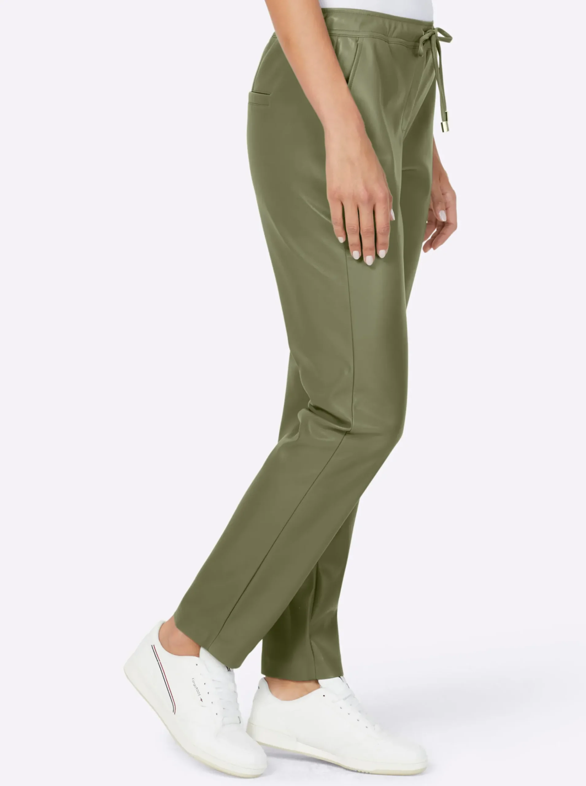 Lederimitat|Hosen|heine Lederimitat-Hose khaki