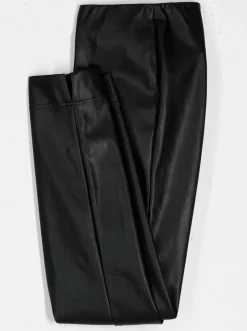 Lederimitat|Hosen| Lederimitathose in schmaler Schnittform schwarz