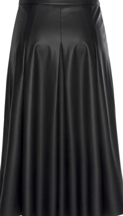 Strandmode|LASCANA Lederimitatrock schwarz