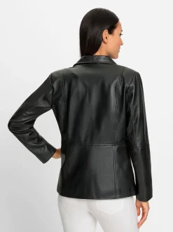Jacken|heine Leder-Jacke schwarz