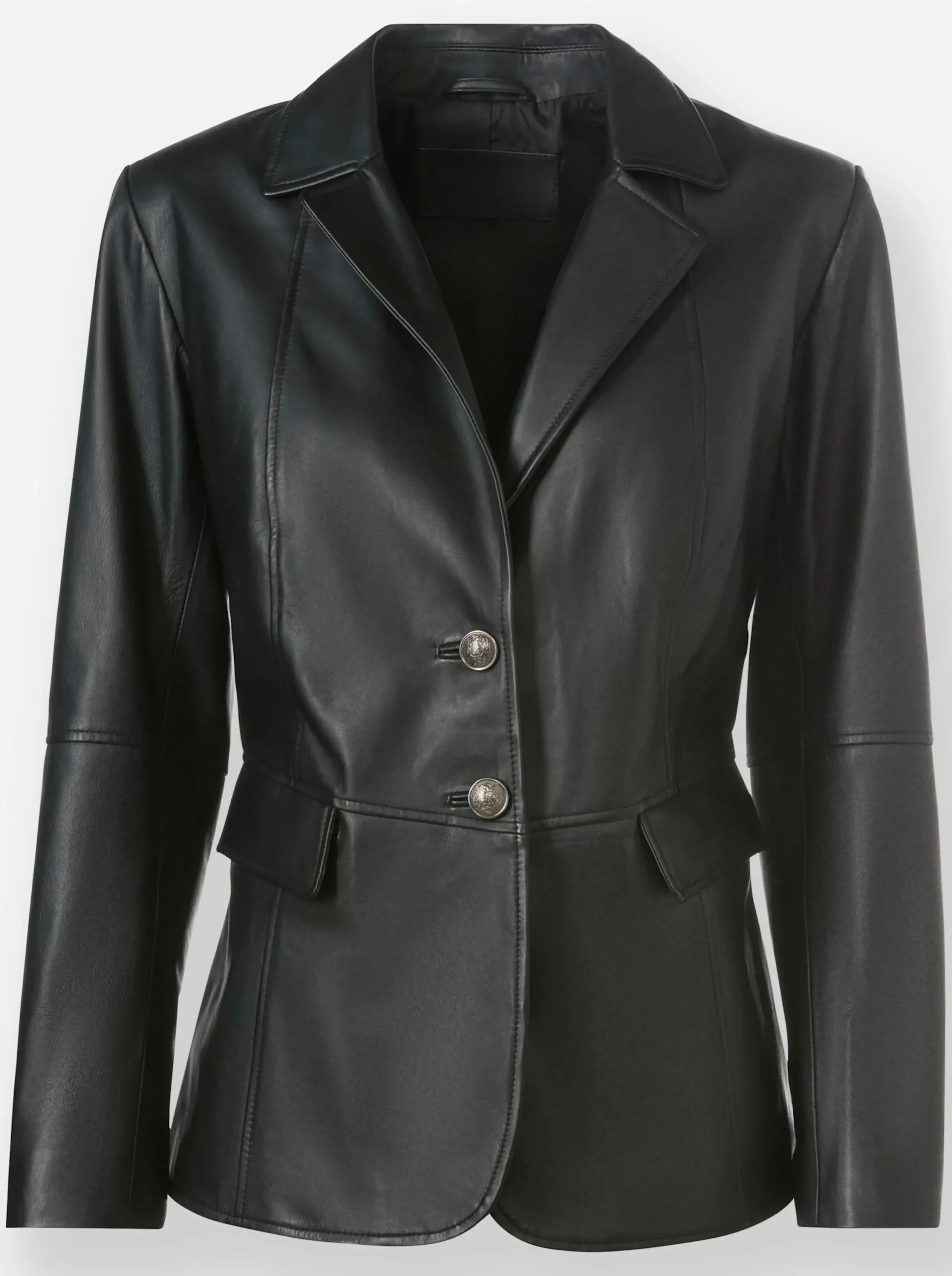 Jacken|heine Leder-Jacke schwarz