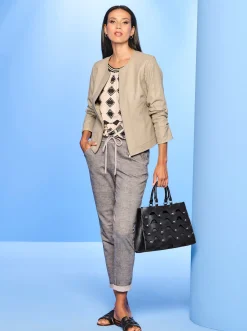 Ledershop|heine Lederjacke sand