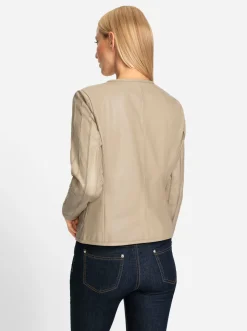 Ledershop|heine Lederjacke sand