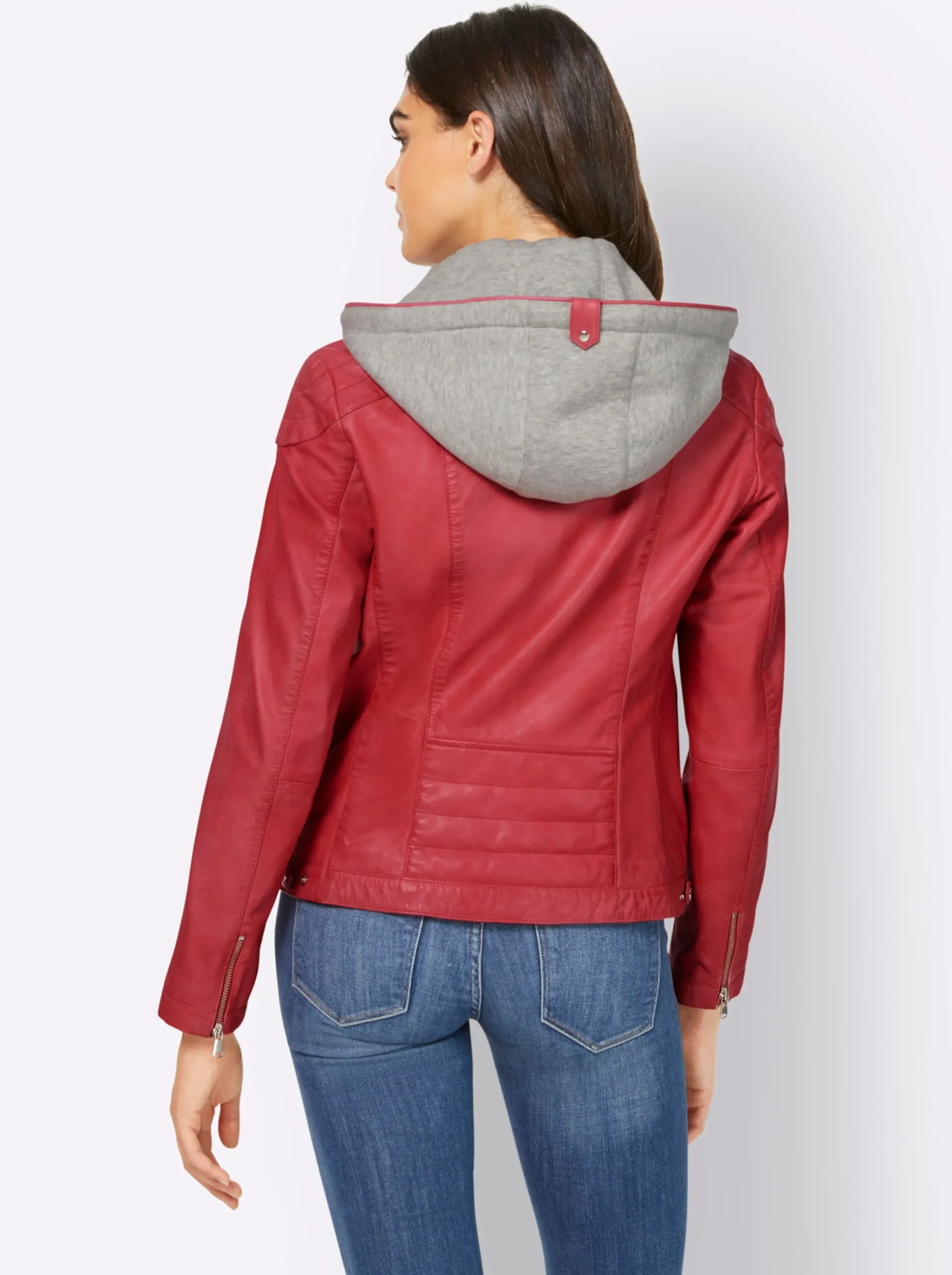 Ledershop|heine Lederjacke mit herausnehmbarem Sweat-Einsatz hummer
