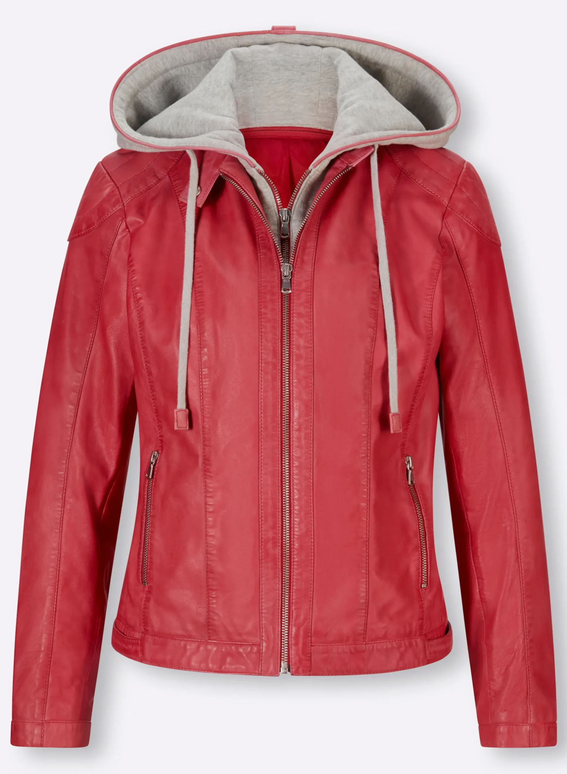 Ledershop|heine Lederjacke mit herausnehmbarem Sweat-Einsatz hummer