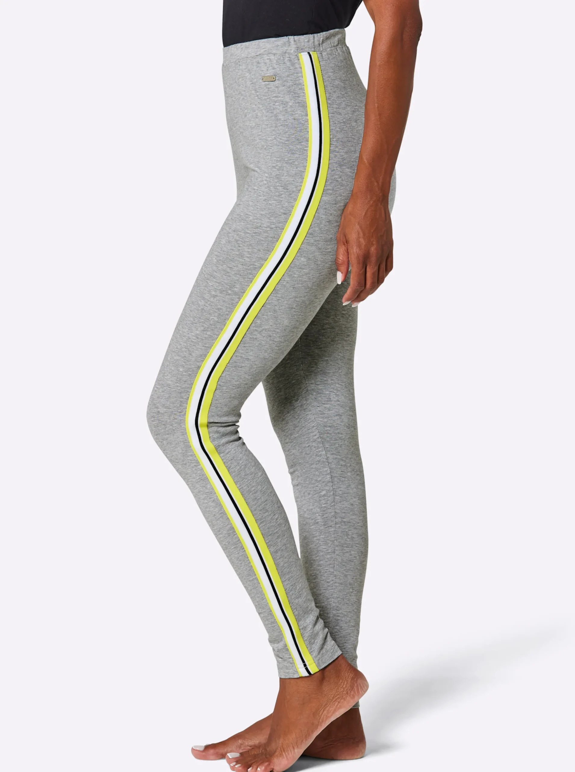 Homewear|Hosen|feel good Leggings grau-meliert