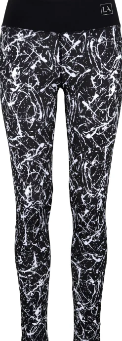 Hosen|LASCANA ACTIVE Leggings schwarz-marmoriert-weiß