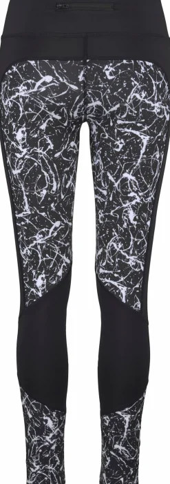 Hosen|LASCANA ACTIVE Leggings schwarz-marmoriert-weiß