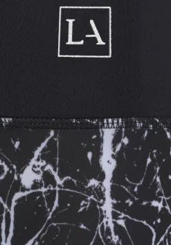 Hosen|LASCANA ACTIVE Leggings schwarz-marmoriert-weiß