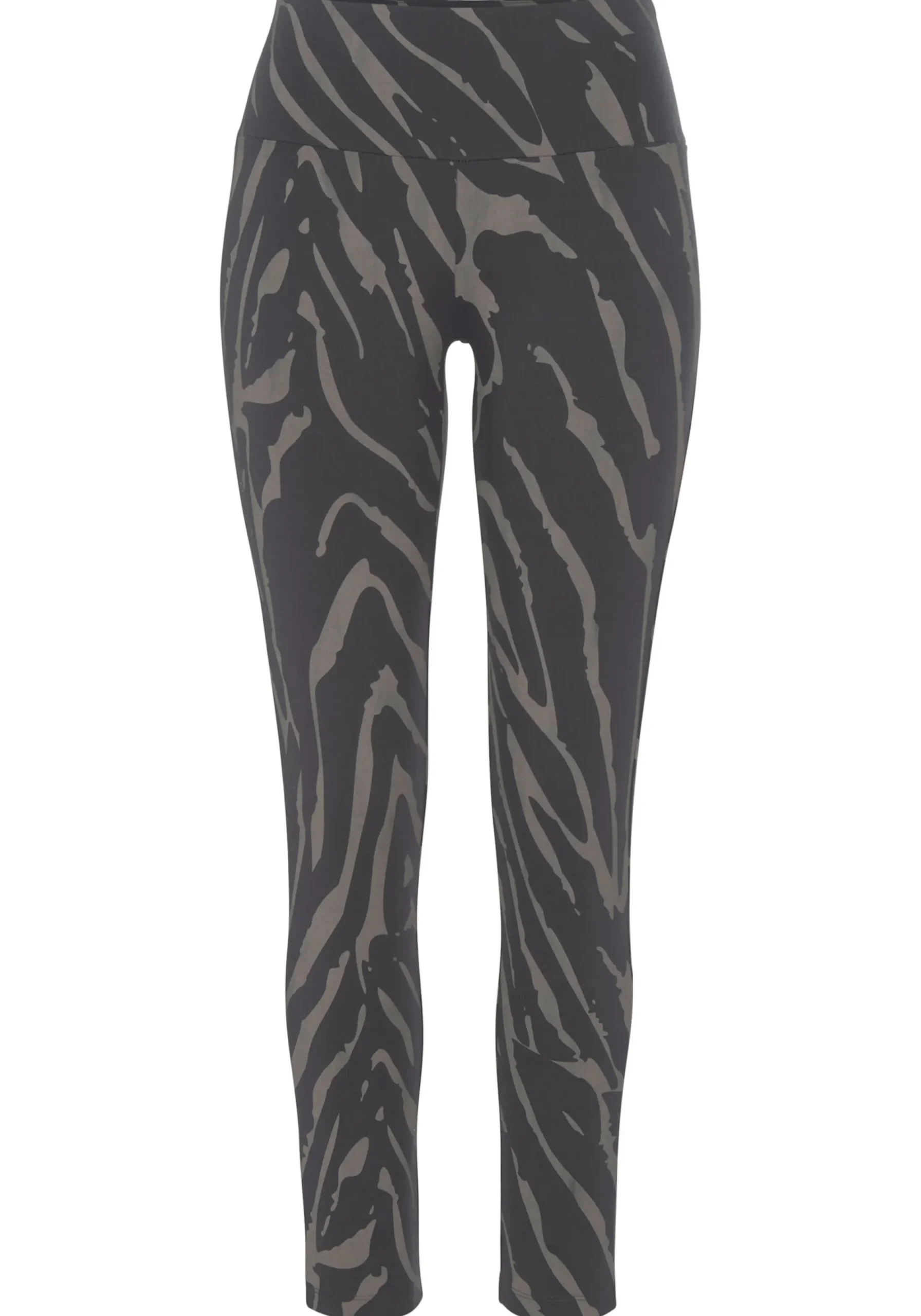 Strandmode|Hosen|LASCANA Leggings dunkelgrau-taupe