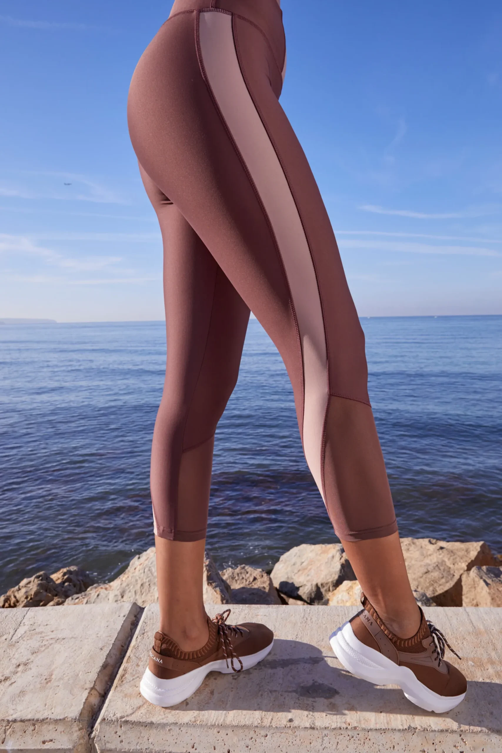 Hosen|LASCANA ACTIVE 7/8-Leggings braun