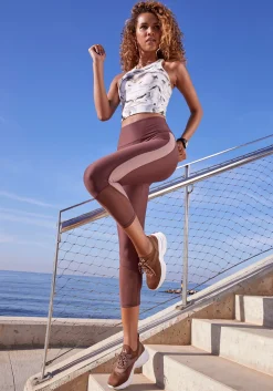 Hosen|LASCANA ACTIVE 7/8-Leggings braun