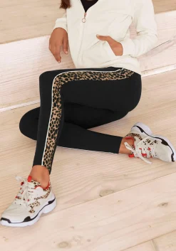 Hosen|Buffalo Leggings schwarz-gemustert