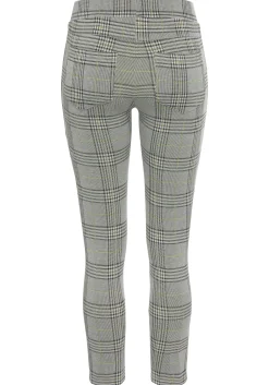 Hosen|LASCANA Leggings graugrünkariert