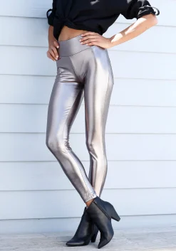 Hosen|LASCANA Leggings silberfarben
