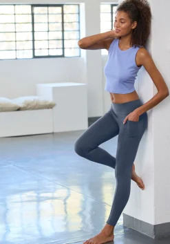 Strandmode|Hosen|Vivance Leggings blau